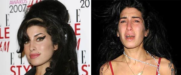 amy winehouse, no eye makeup, chic and charming
