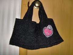Stef's recycled sweater bag