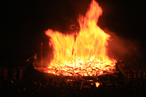 Burning the Viking Longboat