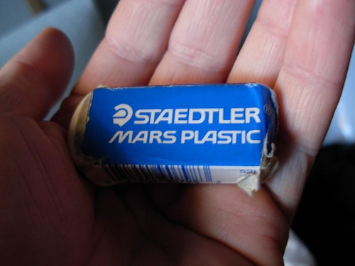 so important-- a staedtler mars plastic eraser