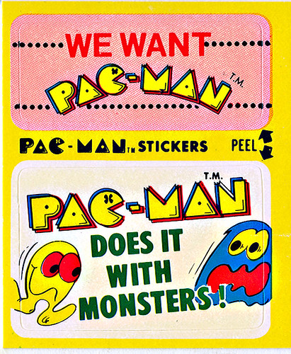 "PAC-MAN" Sticker NO.50 of 54 'We Want Pac-Man' ((1980))