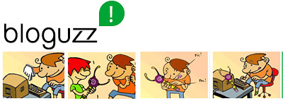 gráfica y logo de bloguzz