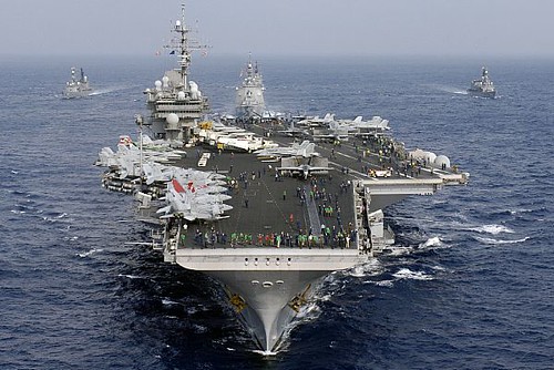 Japan Maritime Self-Defense Forces & U.S. Navy by US Navy.