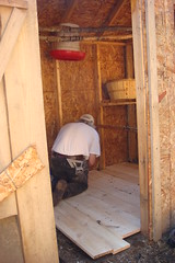 Fixing the chicken coop floor