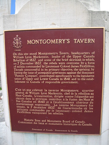 Montgomery's Tavern Plaque