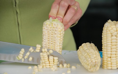 corn cutting