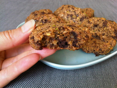 Chocolate pistachio cookies 2