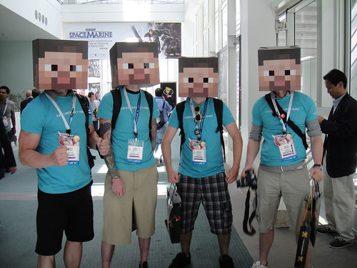 E3 2011 - box-headed Minecraft men by Pop Culture Geek, on Flickr