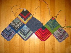 Sock Yarn Blanket WIP