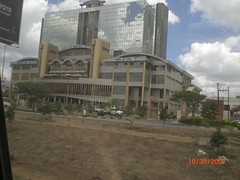 On the way from the Nairobi airport into town