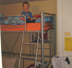 BTP on his bunk beds