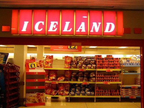 iceland supermarket engraving
