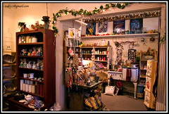 Inside the candle factory store