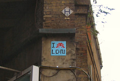 Space Invaders Attack London - Mosaic