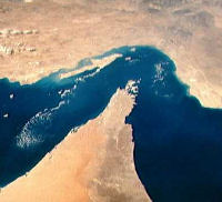 The Straits of Hormuz from space