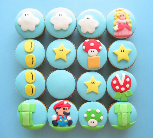 super mario cupcakes