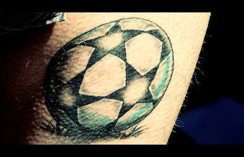 UEFA Champions League ball tattoo by Manfred Westreicher From Manfred.