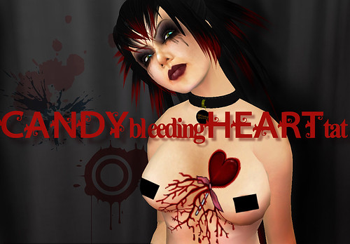 Bleeding Heart Tattoo. Candy Heart