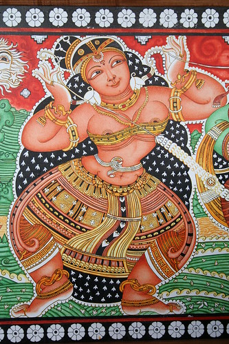 A wall painting at Hotel Samudra, Kovalam