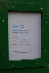 Hoarding permission sign