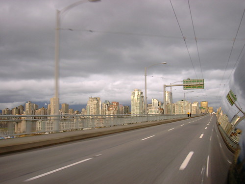 Clouds over the Granville Street Bridge, January 2003