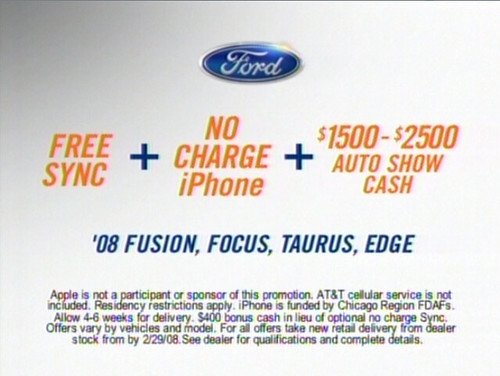 Buy a Ford, Get Sync, Get an iPhone