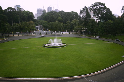 Reunification palace lawn