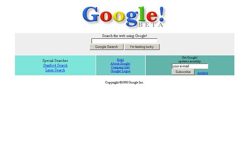 google 1998. Google 1998