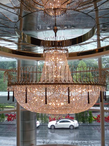 Chandelier at main entrance