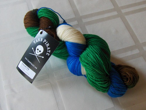 Yarn Pirate Merino Sock - Emerald City