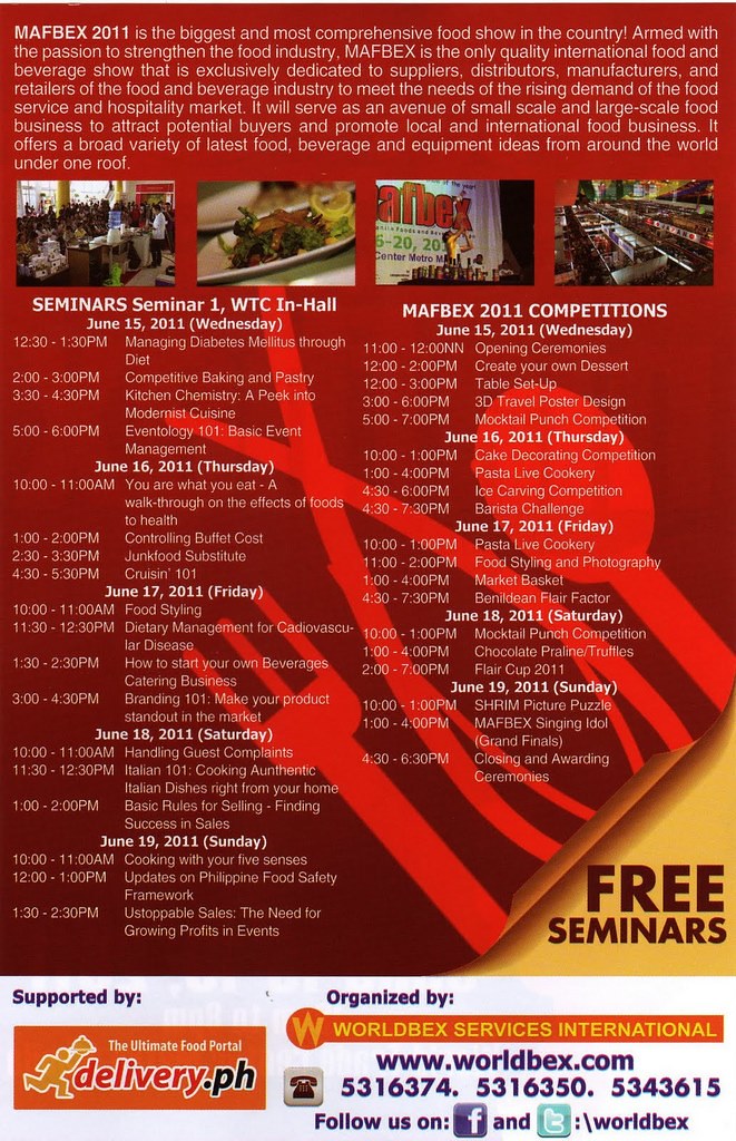 NAFBEX 2011 - Manila Food And Beverage Exposition