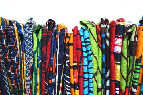 sacos de tecido africano