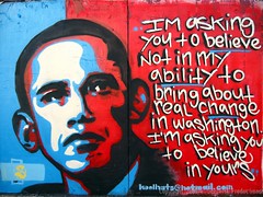 Obama graffiti: A product of open branding - Photo by Seetwist