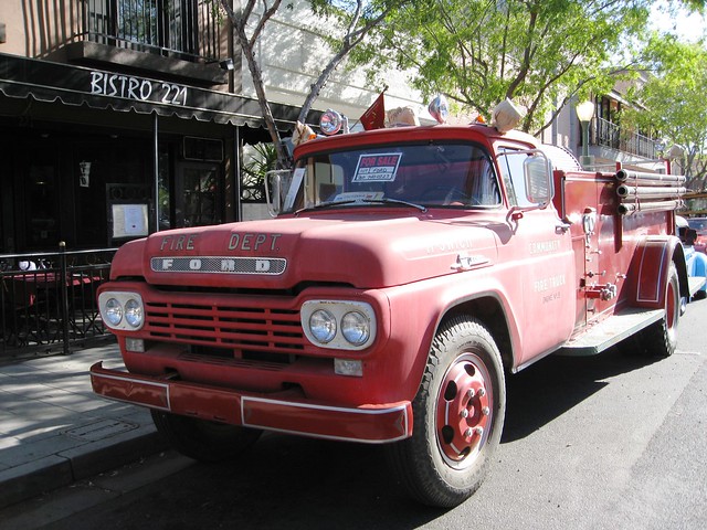 ford truck vintage fire massachusetts ipswich pumper f600