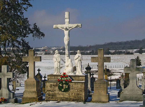 Saint Joseph Roman Catholic Church, in Zell, Missouri, USA - cemetery