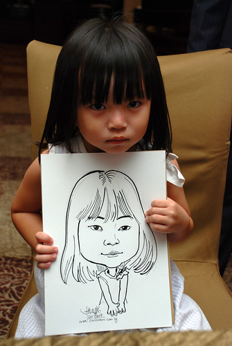 caricature live sketching for wedding dinner 120708  - 35