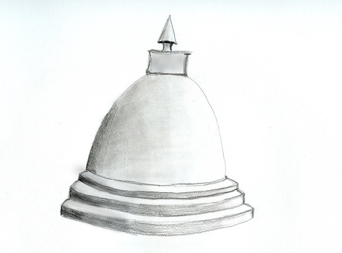 Sketch_stupa_Sri-Lanka