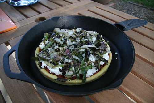Spring Onions on Pizza