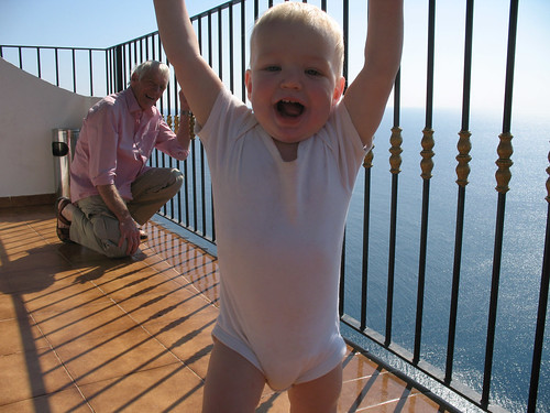 Blake in Spain on a Balcony
