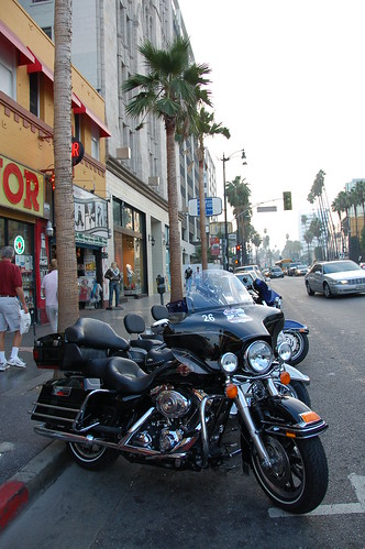 Harleys en Hollywood Boulevard
