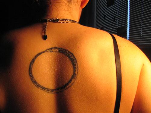 Ouroboros Tattoo (Michelle1121) Tags: 2005 tattoo back october tan michelle 13th interpretive ouroboros