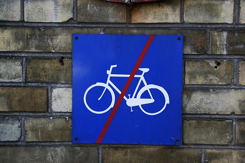 No Cycling Here, Please