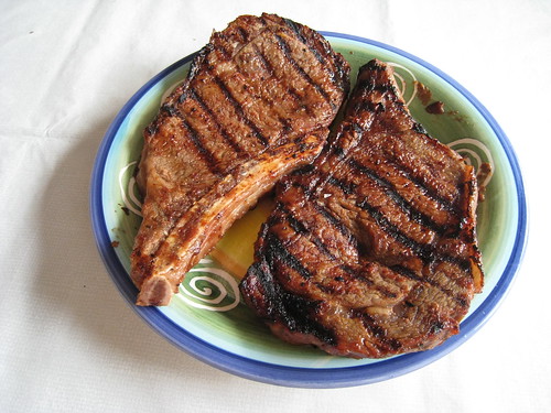 steak, unglazed
