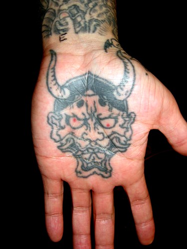 Hector Fong's Hand Palm Tattoo by Scott Sylvia by HeadOvMetal