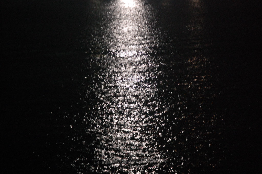 light on the water surface