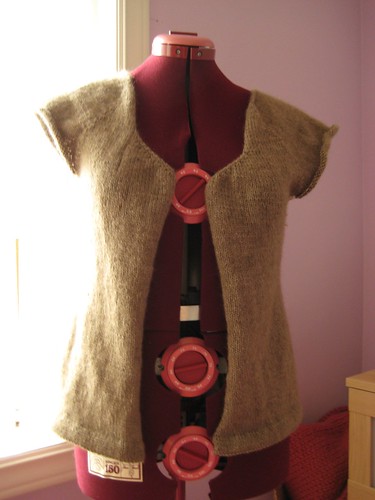 sweater on the dressform
