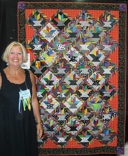Linda Kuhlman and her quilt at NQA 2007