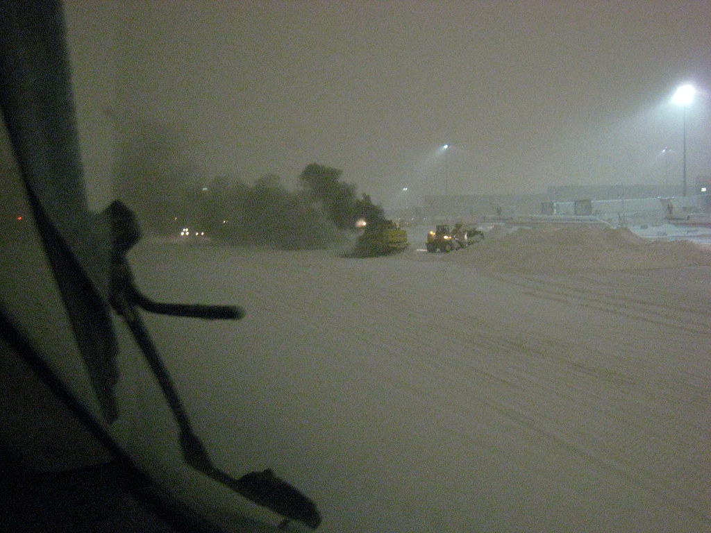 Snow Fryer at the Logan Airport