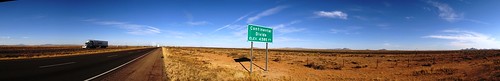 Continental Divide on I-10, New Mexico, USA