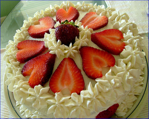 Lemon Strawberry Birthday Cakes
